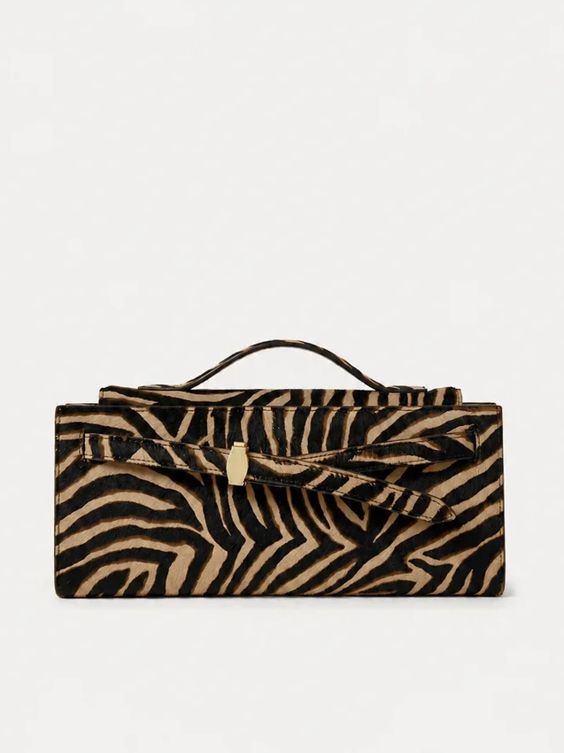 Veronica Beard Dash Clutch in Zebra