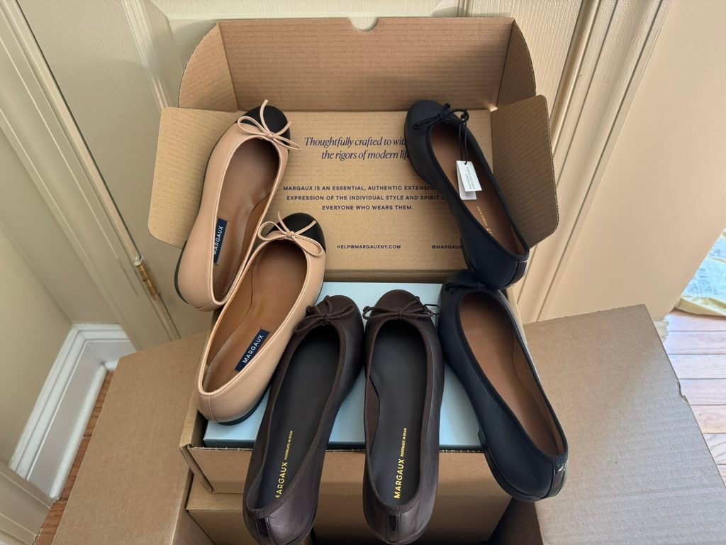 Margaux ballet flats in multiple colors and styles tested for sizing, comfort, and width